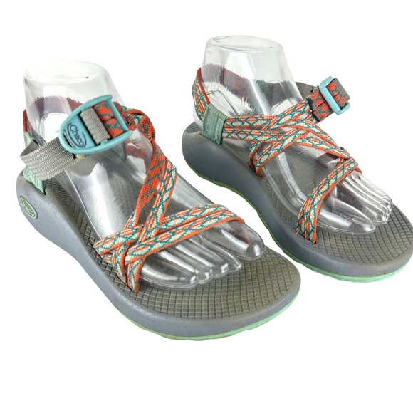 Chaco Womens 6 Classic Paloma Tangerine Sandals Outdoor Hiking J106096 Comfort - Picture 2 of 16